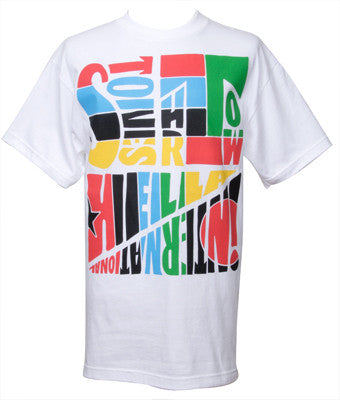 Parra x Stones Throw - Hella International Men's Shirt, White - The Giant Peach