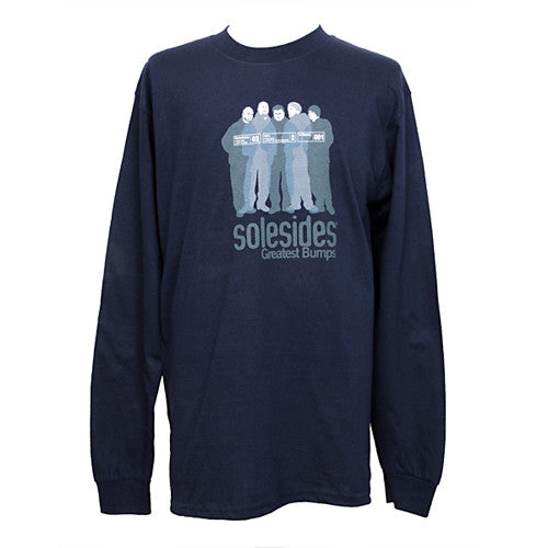 Solesides - Greatest Bumps Long-Sleeve Shirt, Navy - The Giant Peach