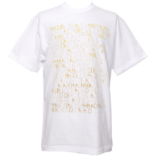 Stones Throw x Brent Rollins - Madlib Aliases Men's Shirt, White - The Giant Peach