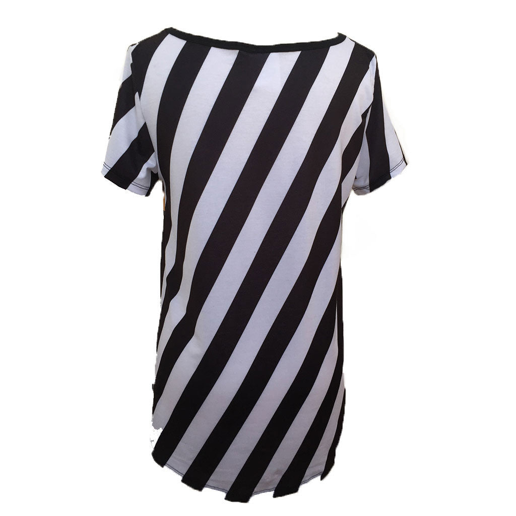 JapanLA x Gudetama - Lazy Striped Women's Top - The Giant Peach