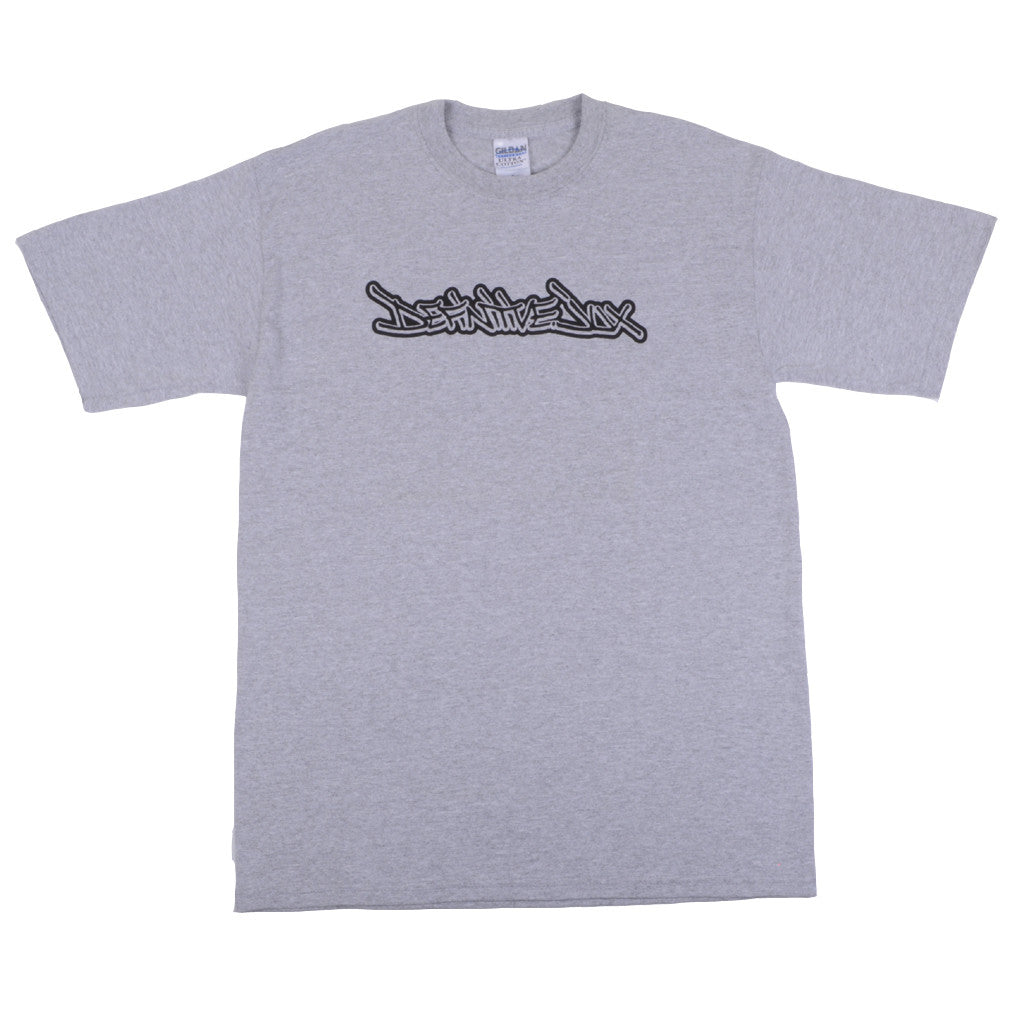 Definitive Jux - Handstyle Shirt, Heather Grey - The Giant Peach