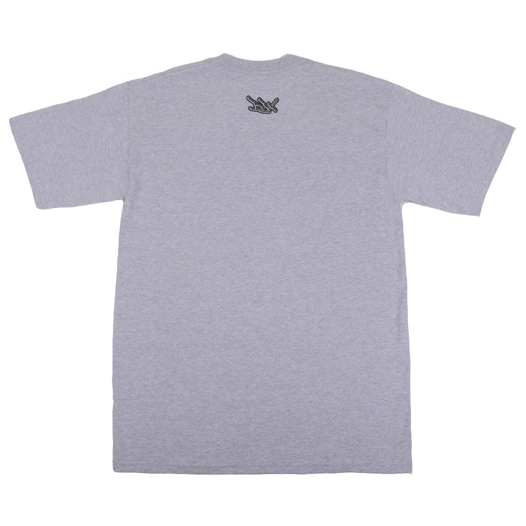 Definitive Jux - Handstyle Shirt, Heather Grey - The Giant Peach