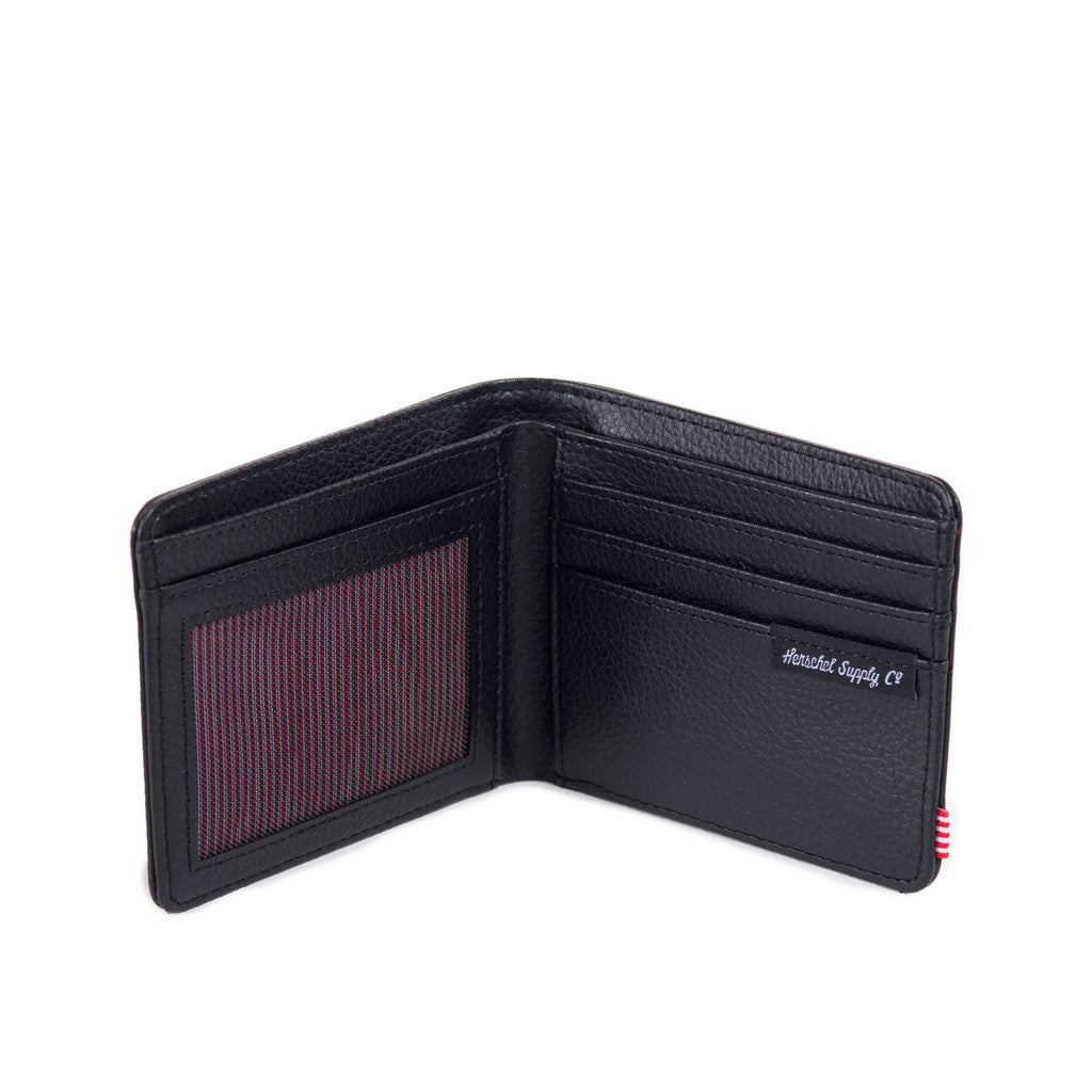 Herschel Supply Co - Hank Leather Wallet, Black Pebble - The Giant Peach