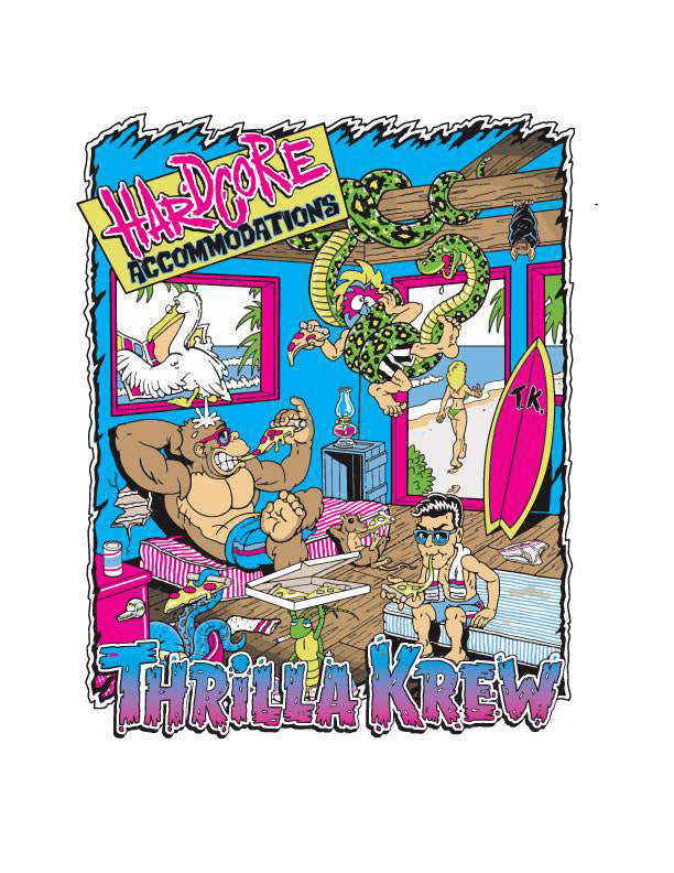 Thrilla Krew - Hardcore Accommodations Men's Tee, Black