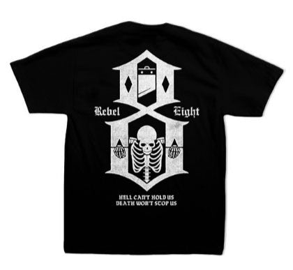 REBEL8 - Hell Can't Hold Us Men's Shirt, Black - The Giant Peach