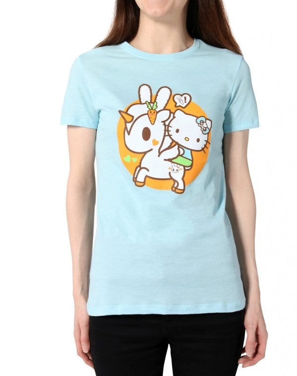 tokidoki x Hello Kitty - Hello Usagi Women's Tee, Blue - The Giant Peach