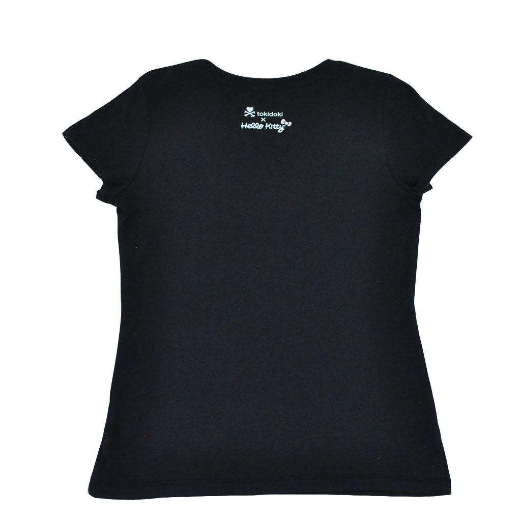 tokidoki - Hello Sakura Women's Tee, Black - The Giant Peach