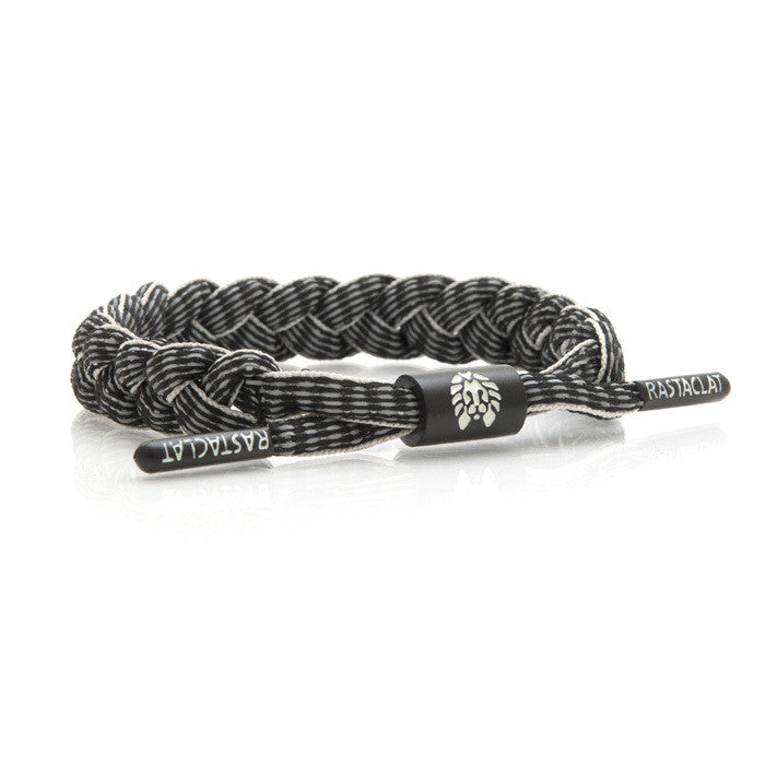 Rastaclat - Highway Shoelace Bracelet, Black/3M - The Giant Peach