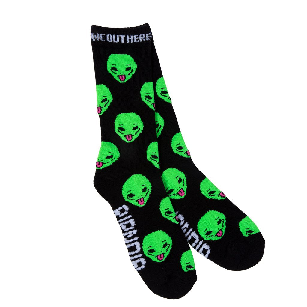 RIPNDIP - We Out Here Socks, Black