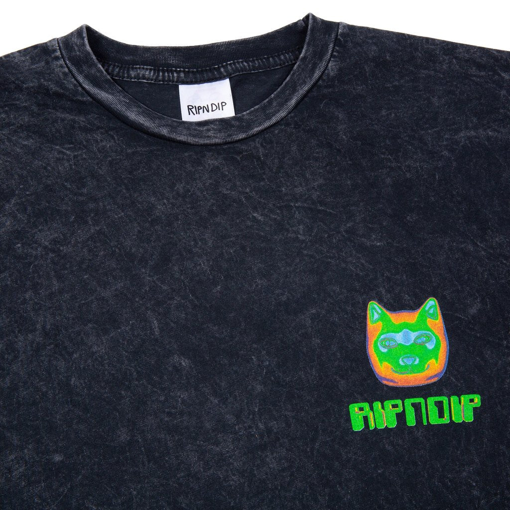 RIPNDIP - Thermal Nermal Men's Tee, Black Vintage Wash