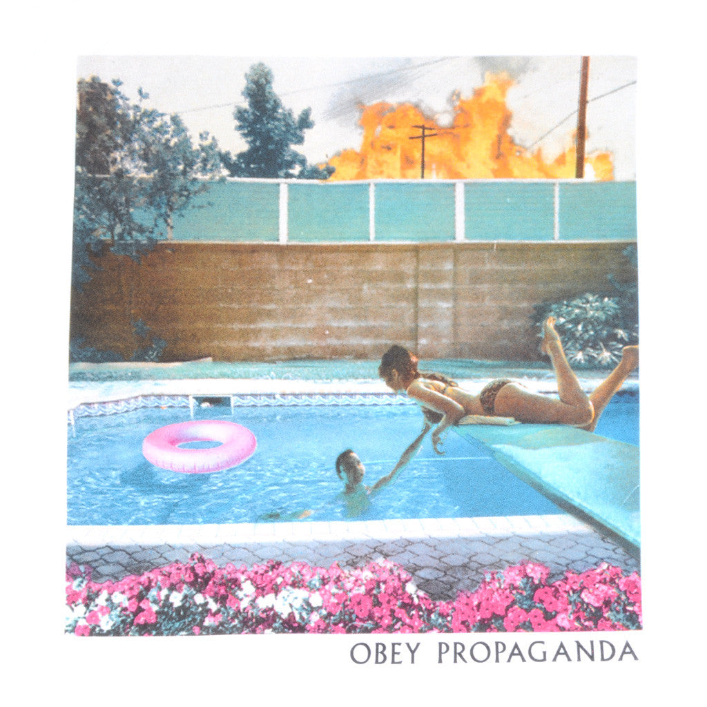 OBEY - Holiday In California Premium Men's Shirt, White - The Giant Peach