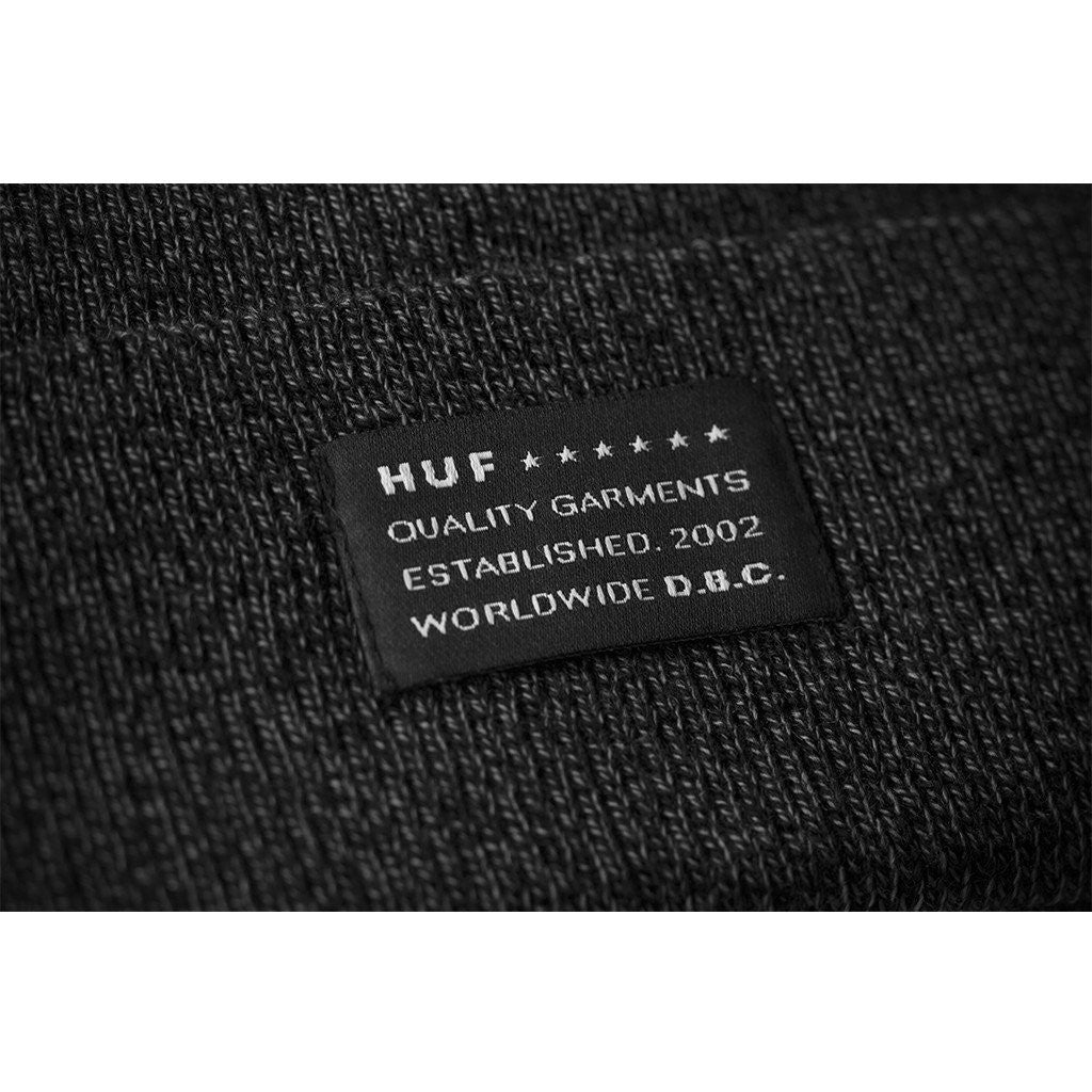 HUF - Mixed Yarn Beanie, Charcoal - The Giant Peach