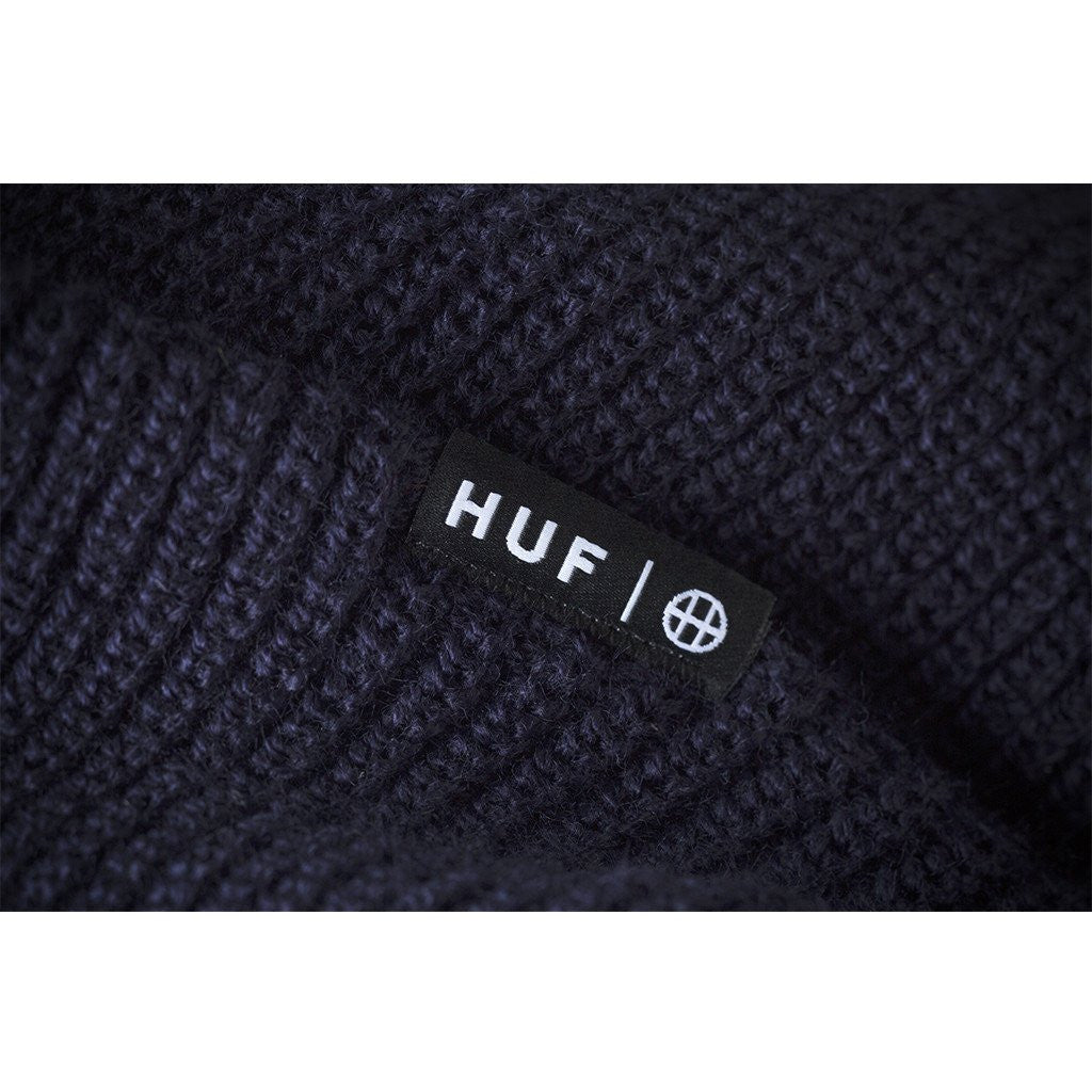 HUF - Usual Single Fold Beanie, Navy - The Giant Peach