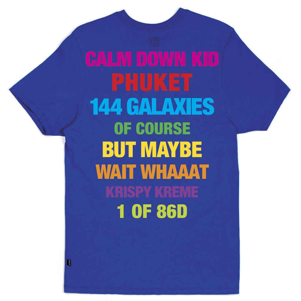 HUF - 144 Galaxies Men's Tee, Royal - The Giant Peach