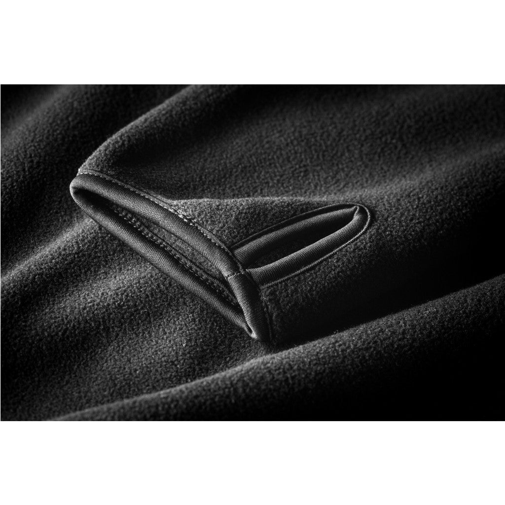 HUF - Stanton Polar Fleece Men's Zip Hood, Black - The Giant Peach