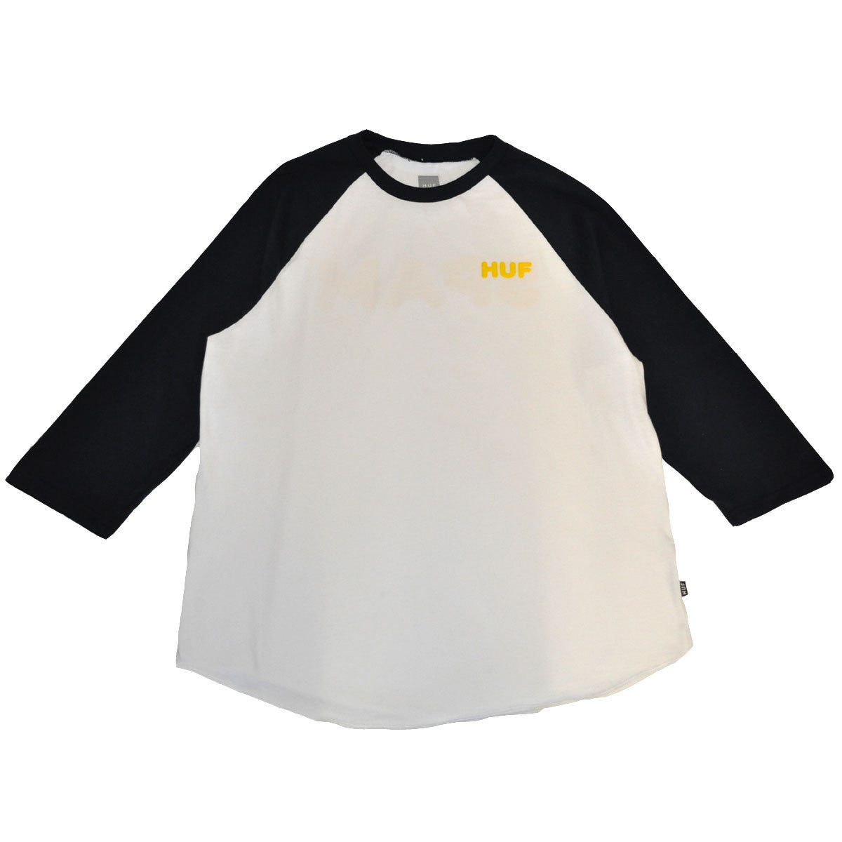 HUF - Spam Men's Raglan Tee, White - The Giant Peach