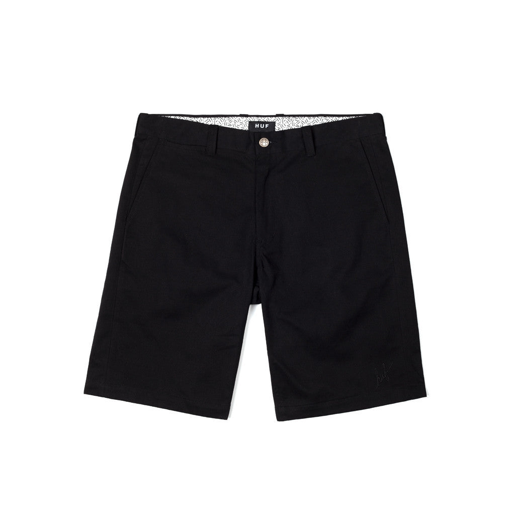 HUF - Twill Walk Shorts, Black - The Giant Peach
