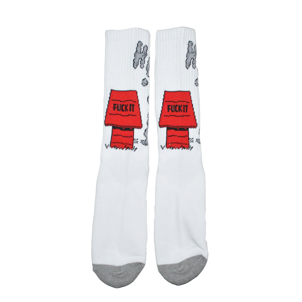 HUF - Fuck It Socks, White - The Giant Peach