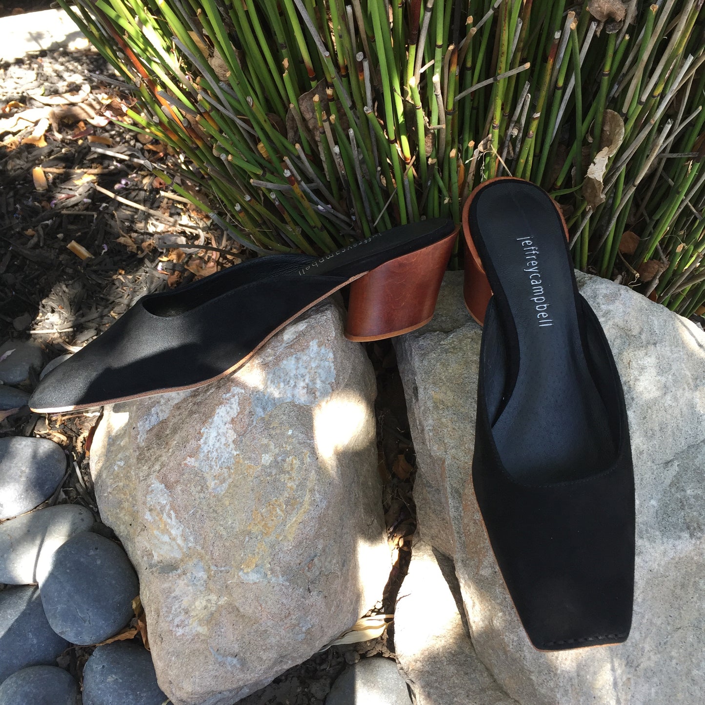 Jeffrey Campbell - Lakme Mules, Black Suede