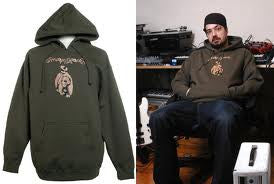 Aesop Rock - Bear Men's Hoodie, Olive - The Giant Peach