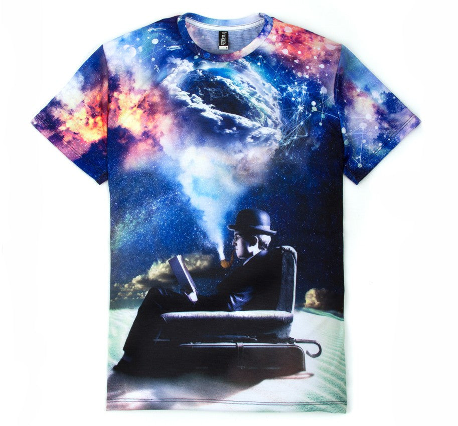 Imaginary Foundation - Imagining Immensity Sublimation Men's Shirt - The Giant Peach