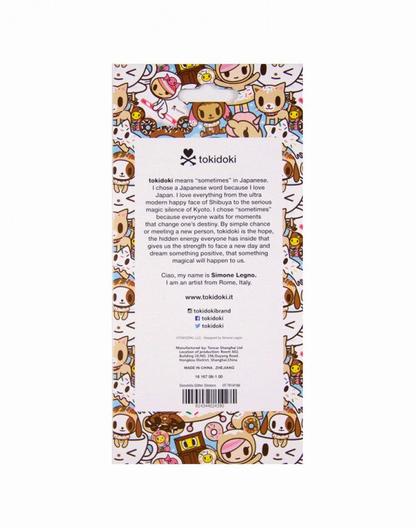 tokidoki - Donutella Glitter Stickers - The Giant Peach