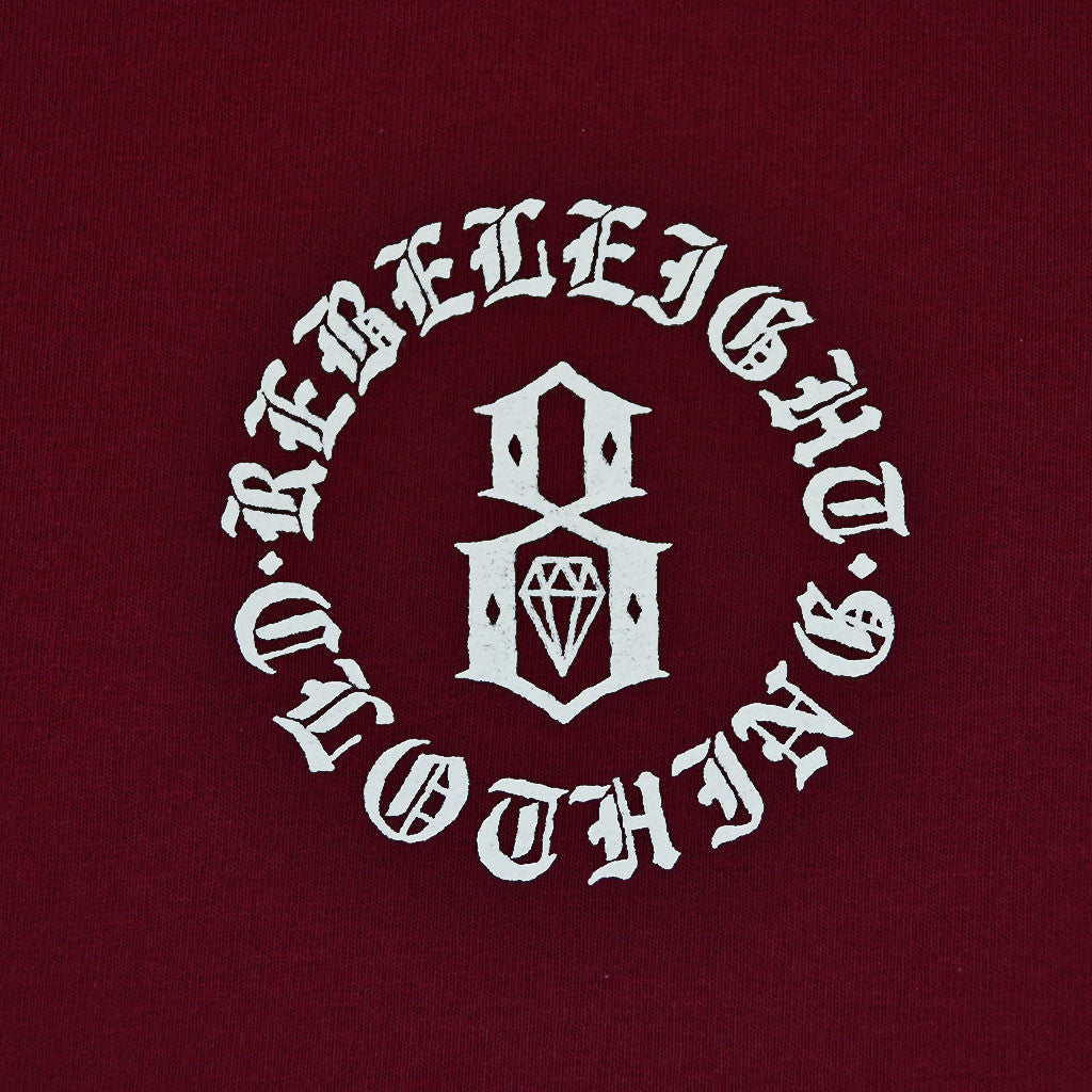 REBEL8 - Immortals Men's Tee, Burgundy - The Giant Peach