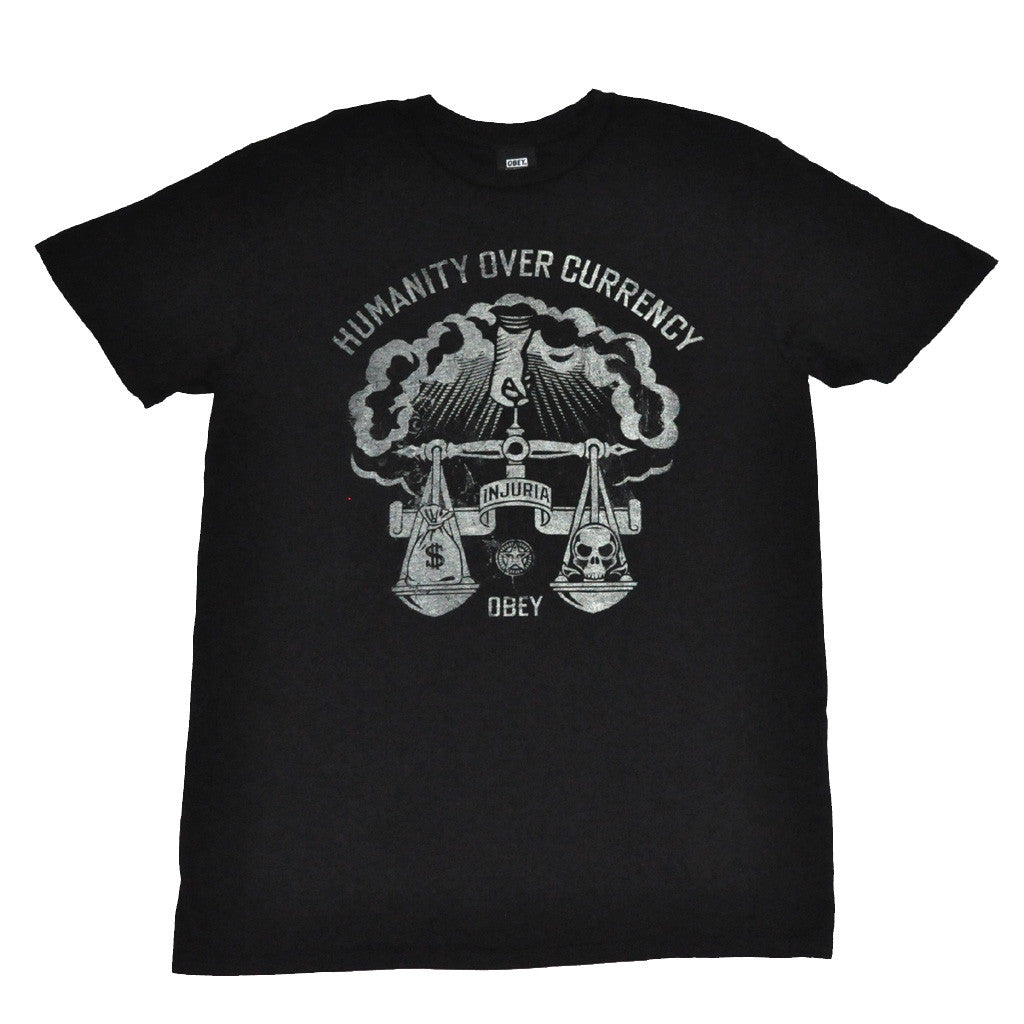 OBEY - Injuria Premium Men's Shirt, Black - The Giant Peach