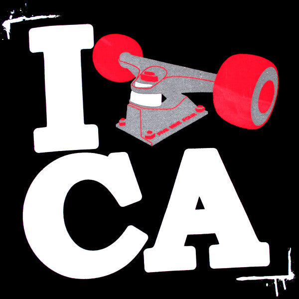 594 - I Skate CA Men's Shirt, Black - The Giant Peach