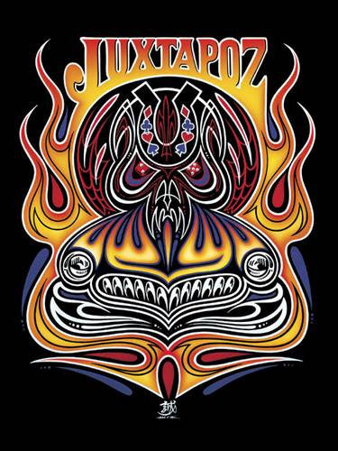 Juxtapoz - Makoto Kobayashi Hot Rods 2 Hell Print - The Giant Peach