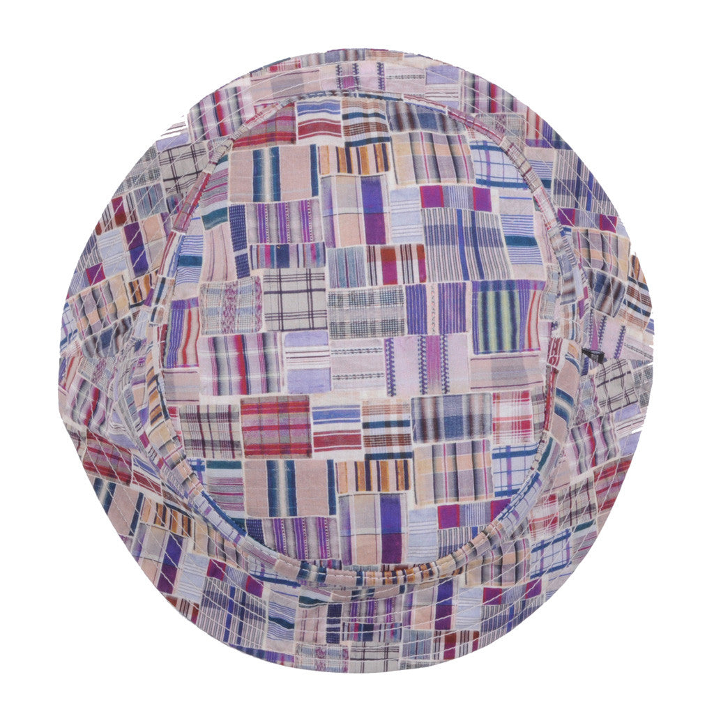 The Quiet Life - Liberty Madras Bucket Hat, Burgundy - The Giant Peach