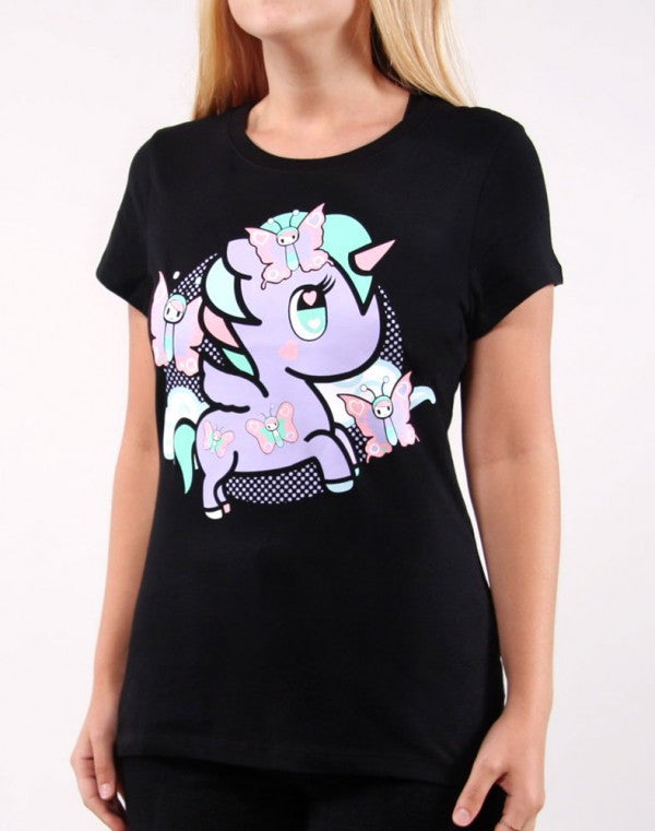 tokidoki - Lily Women's Tee, Black - The Giant Peach
