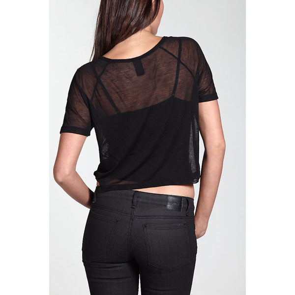 OBEY - OG Snake Skin Sheer Women's Top, Black - The Giant Peach