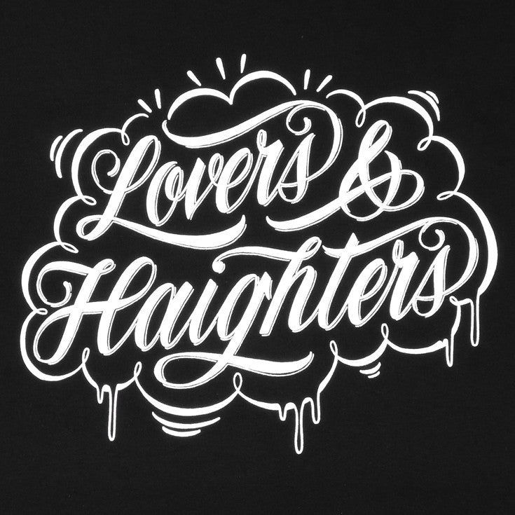 TRUE - Love and Haight Men's Shirt, Black - The Giant Peach