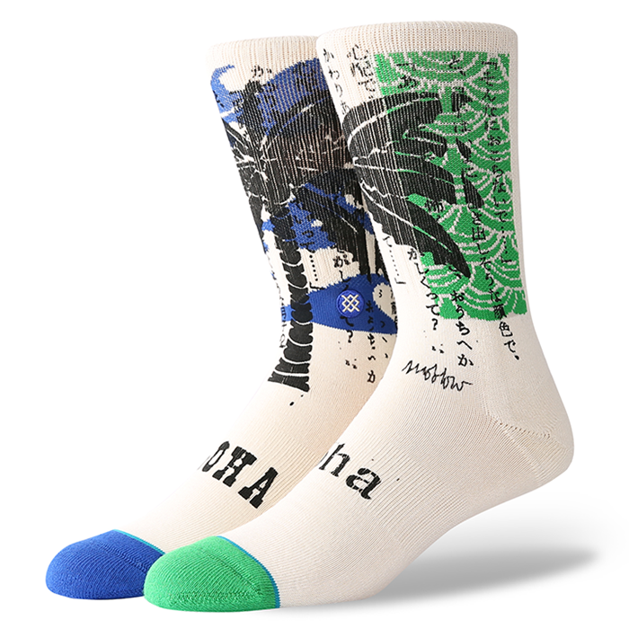 Stance x Mark Oblow Palm Men's Socks, Natural - The Giant Peach