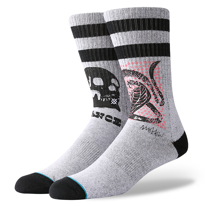 Stance x Mark Oblow Snake Men's Socks, Grey - The Giant Peach