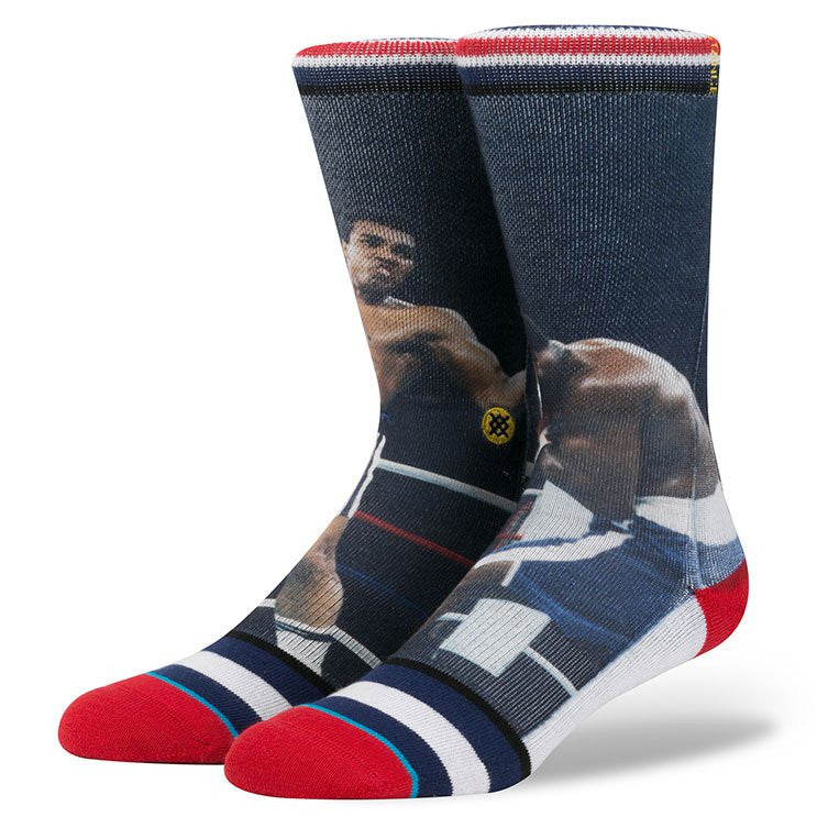 Stance x Muhammad Ali - Thrilla In Manila Men's Socks, Navy - The Giant Peach