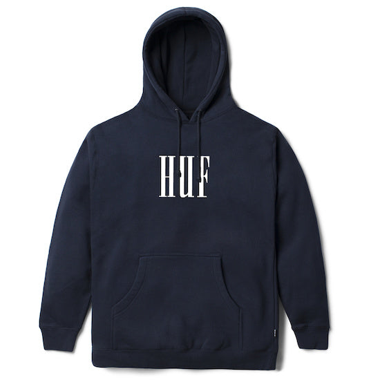 HUF - Marka Men's Pullover Fleece, Navy - The Giant Peach
