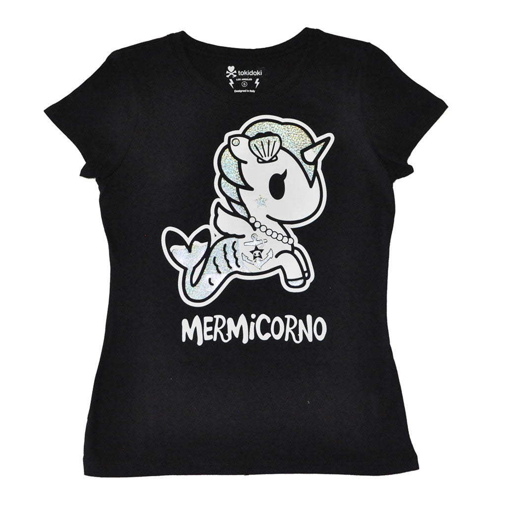 tokidoki - Holographic Women's Tee, Black - The Giant Peach