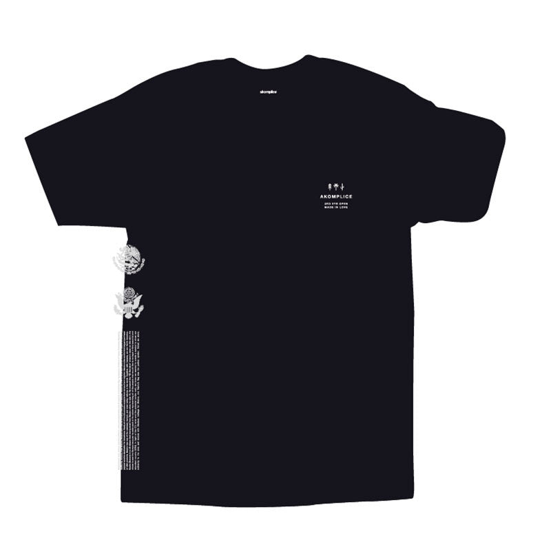 Akomplice x Nacho Becerra - Mi Bandera Men's Tee, Black - The Giant Peach