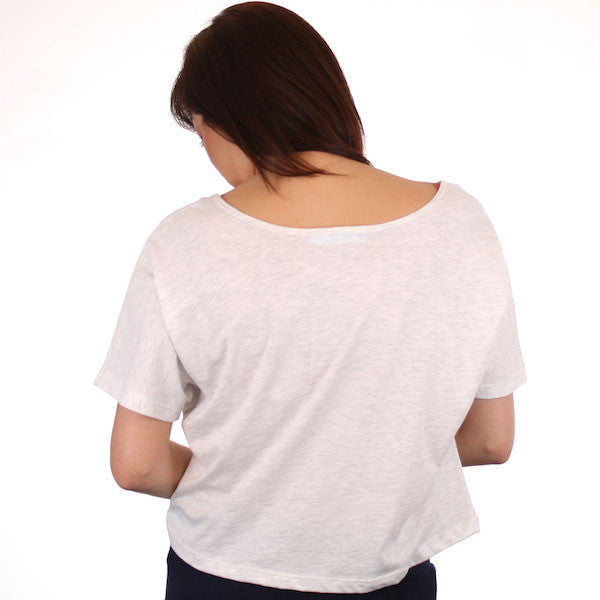 Mighty Fine - Love & Rockets Women's Shirt, Oatmeal Heather - The Giant Peach