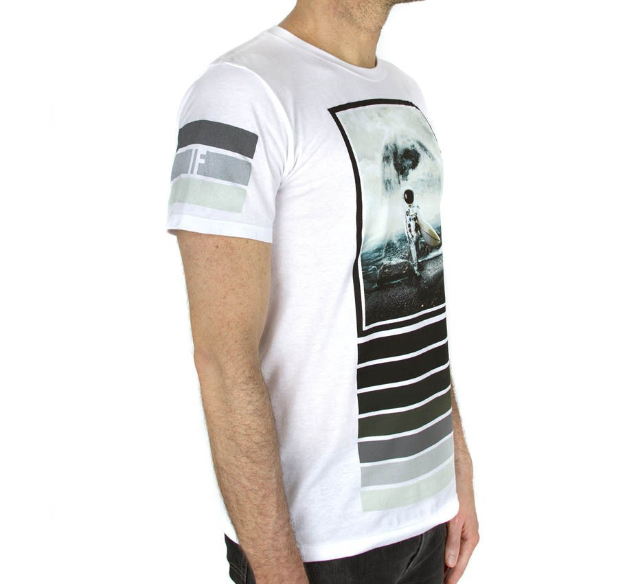 Imaginary Foundation - Moonsurfer Men's Shirt, White - The Giant Peach