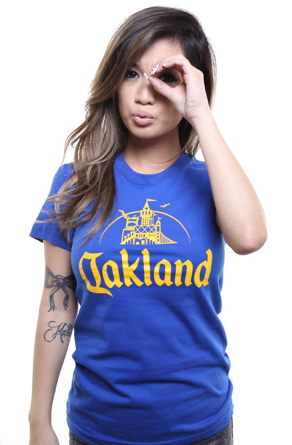 Adapt - Oakland Women's Tee, Royal - The Giant Peach