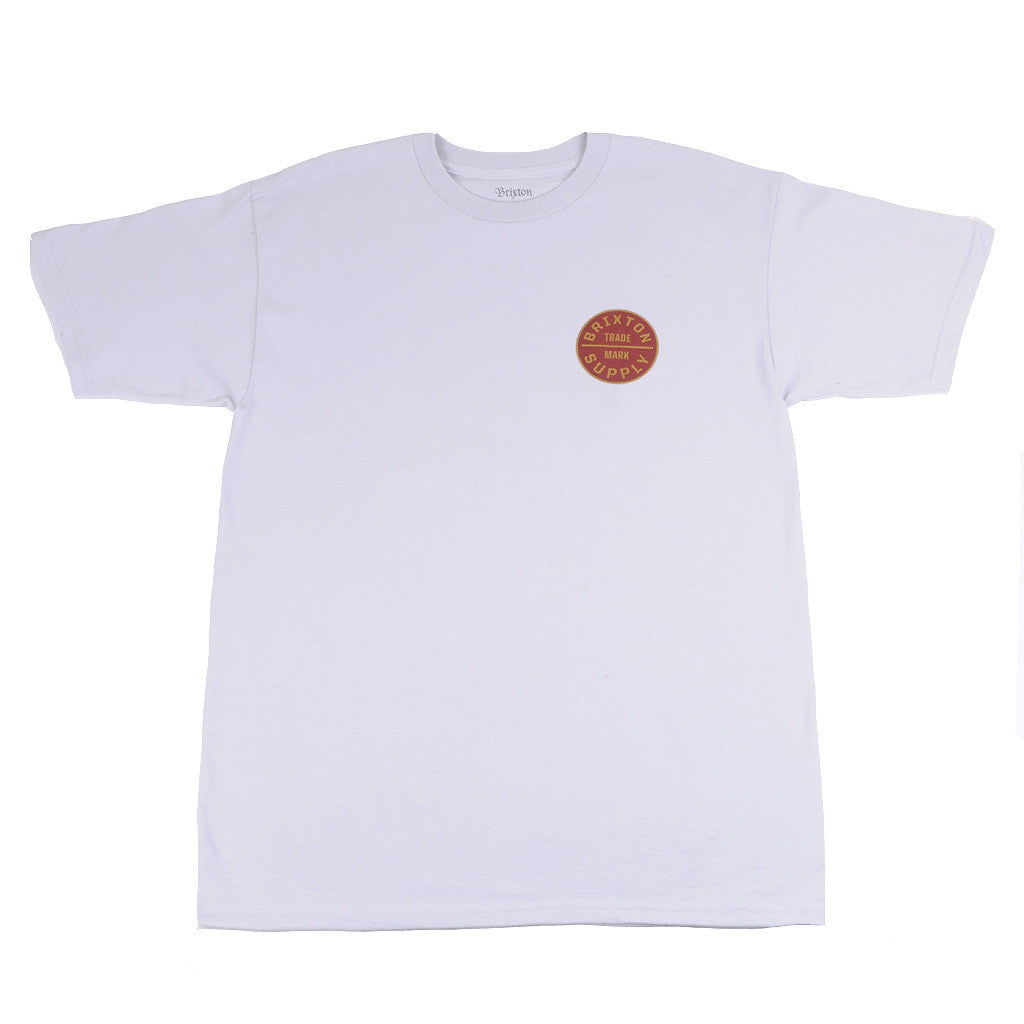 Brixton - Oath Men's S/S Standard Tee, Grey - The Giant Peach