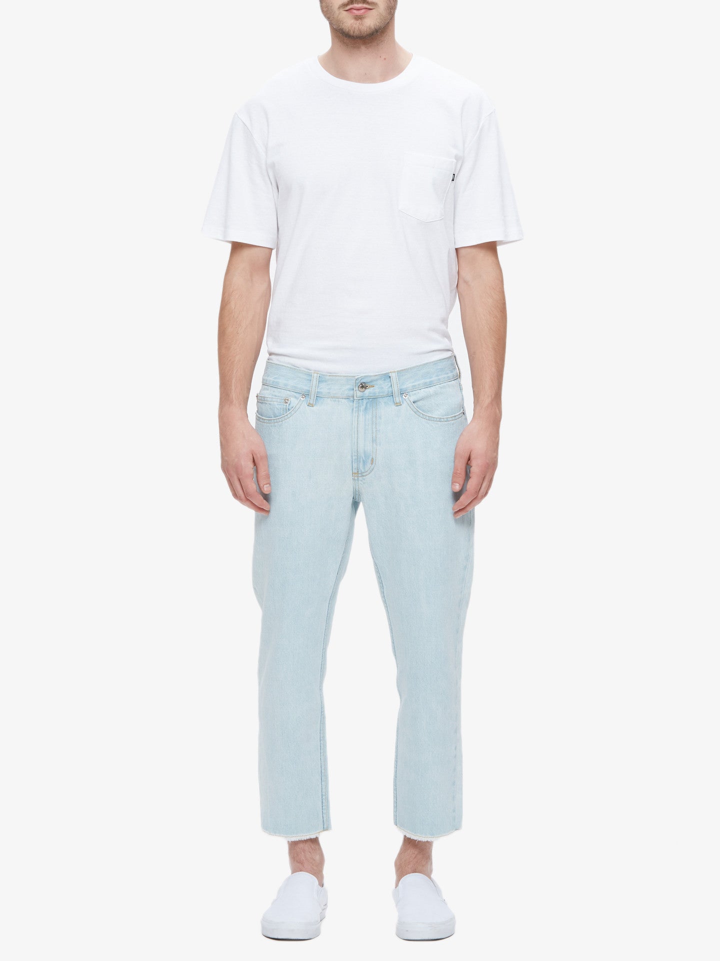 OBEY - New Threat Cut Men's Denim, Bleached Indigo - The Giant Peach