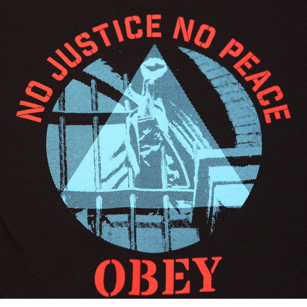 OBEY - No Justice, No Peace Men's Tee, Black
