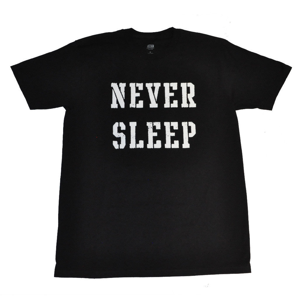 OBEY - Never Sleep Premium Men's Shirt, Black - The Giant Peach