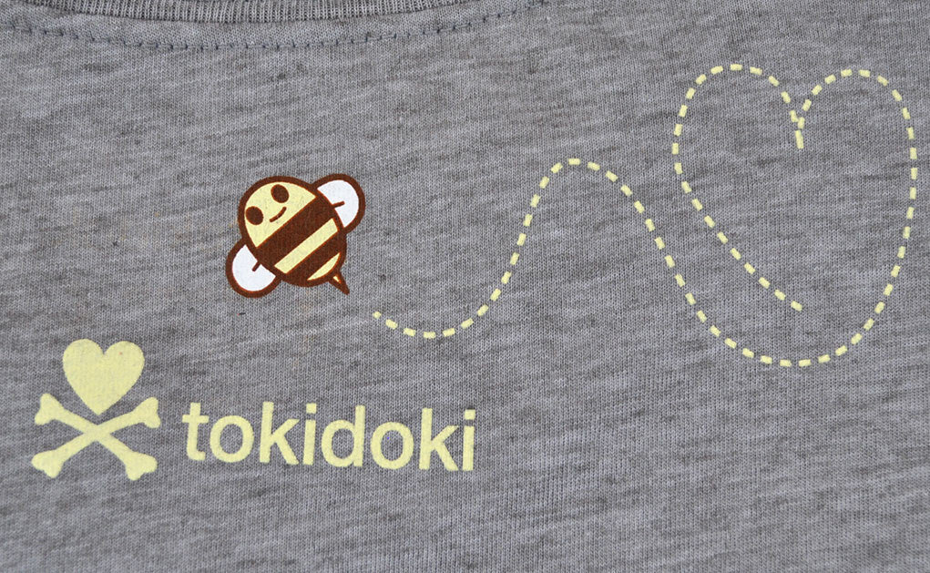 tokidoki - Oh Honey Women's Tank Top, Light Heather Grey - The Giant Peach