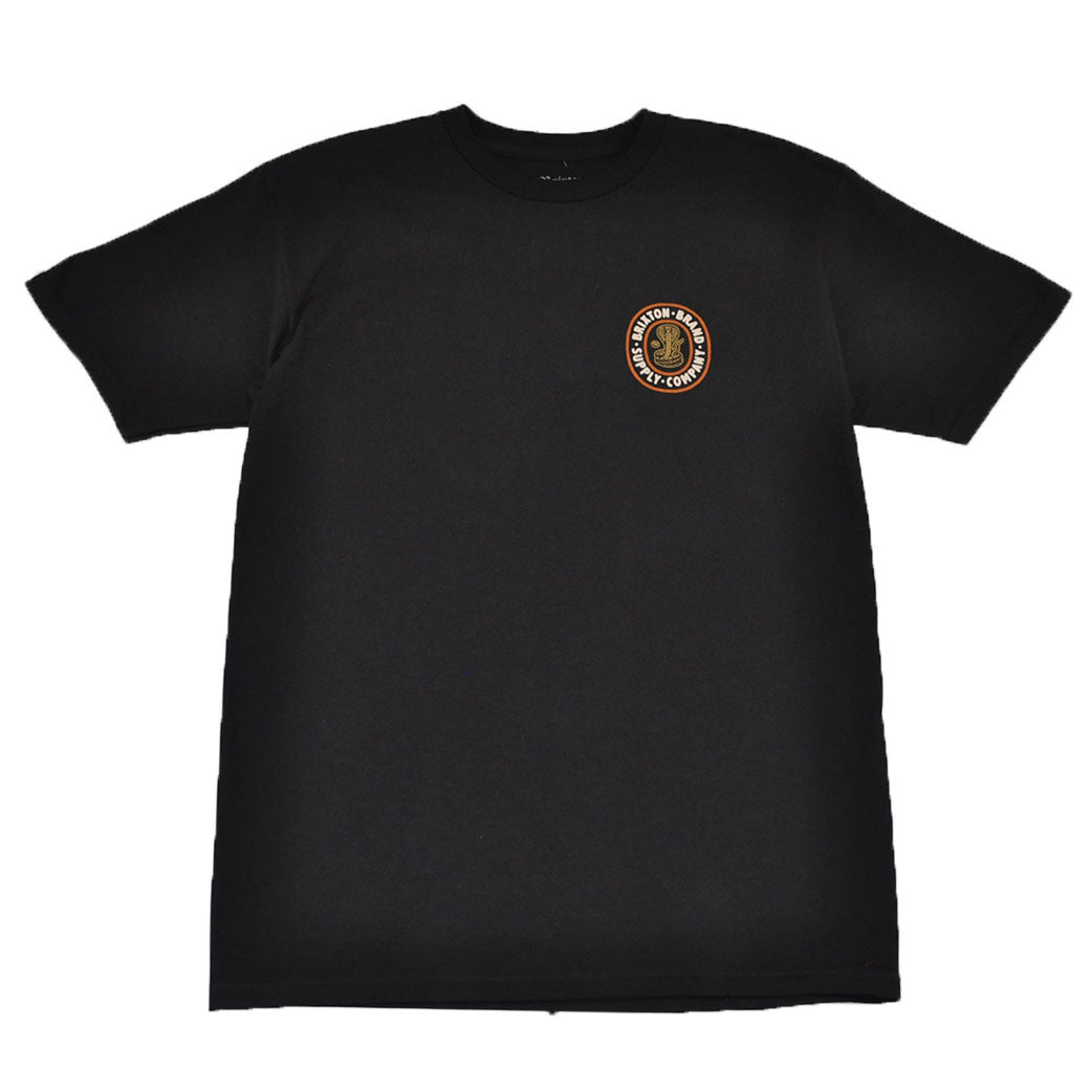 Brixton - Pace Men's S/S Standard Tee, Black - The Giant Peach
