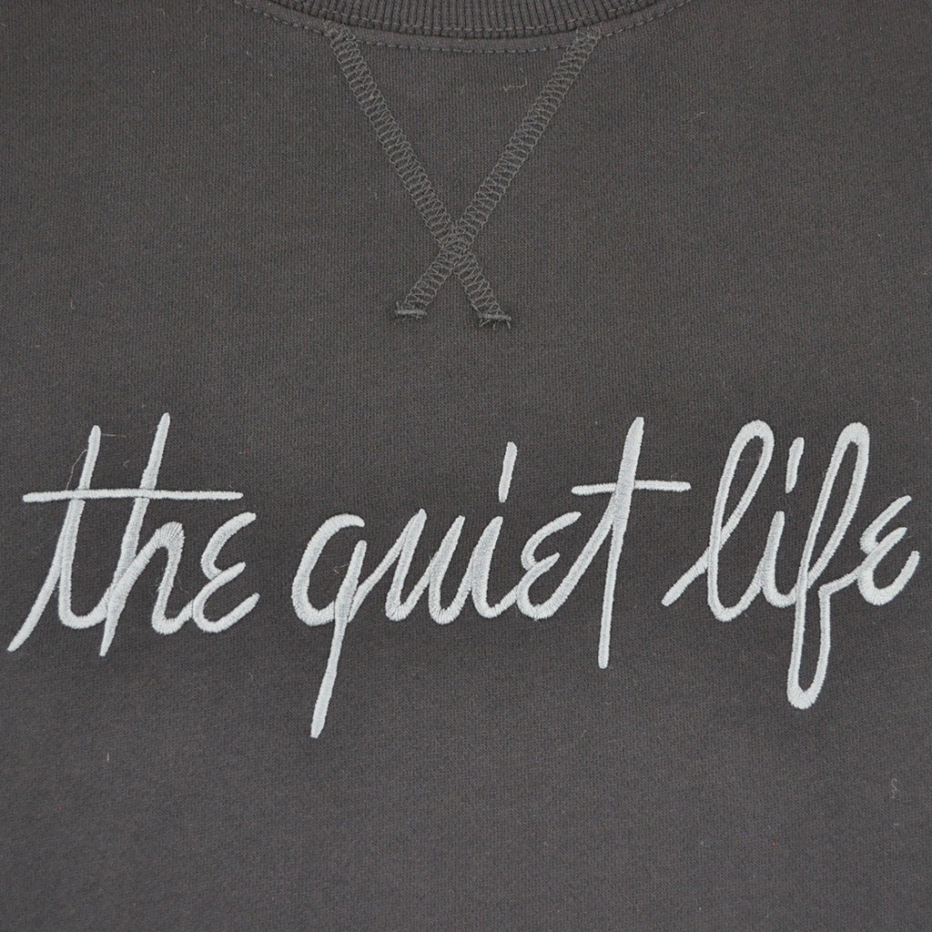 The Quiet Life - Pen and Ink Professor Men's Crewneck, Black - The Giant Peach